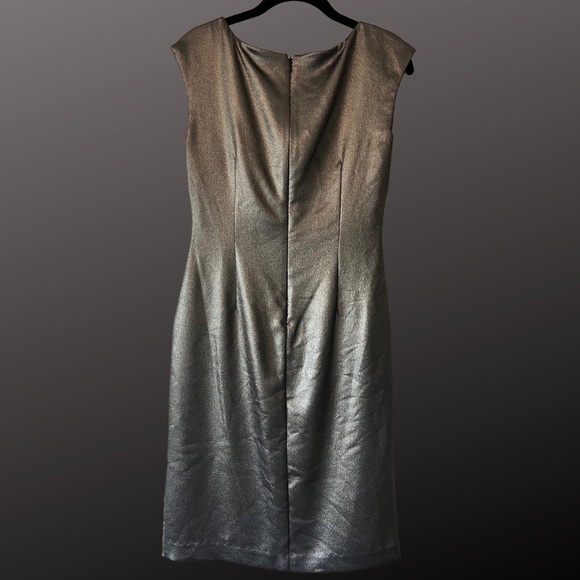 Ralph Lauren silver cocktail dress, size 4 - Picture 2 of 4